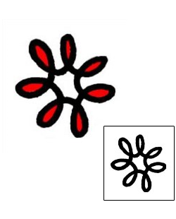 Flower Tattoo Specific Body Parts tattoo | AAF-05714