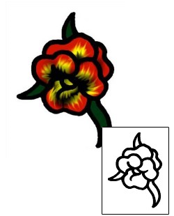 Flower Tattoo Specific Body Parts tattoo | AAF-05717