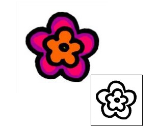 Flower Tattoo Specific Body Parts tattoo | AAF-05720