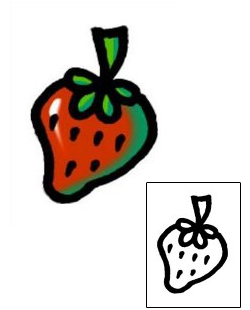 Strawberry Tattoo For Women tattoo | AAF-05741