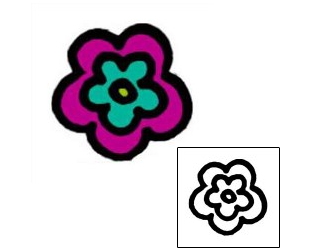 Flower Tattoo Specific Body Parts tattoo | AAF-05750