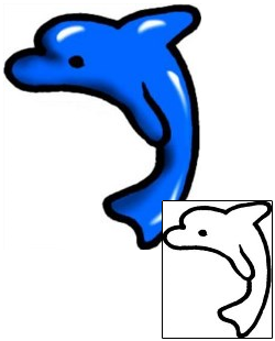Dolphin Tattoo Marine Life tattoo | AAF-05872