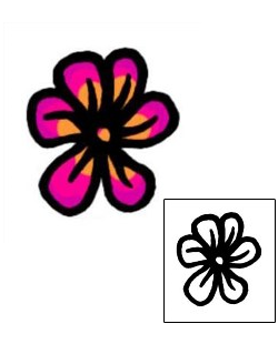 Flower Tattoo Specific Body Parts tattoo | AAF-05876