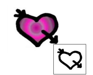 Heart Tattoo Specific Body Parts tattoo | AAF-05924
