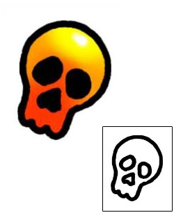 Skull Tattoo Specific Body Parts tattoo | AAF-05961