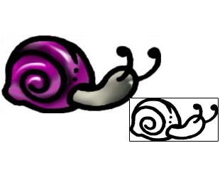 Snail Tattoo Specific Body Parts tattoo | AAF-05990