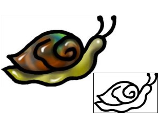 Snail Tattoo Specific Body Parts tattoo | AAF-05992