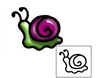 Snail Tattoo Specific Body Parts tattoo | AAF-05994