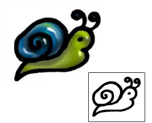 Snail Tattoo Specific Body Parts tattoo | AAF-05996