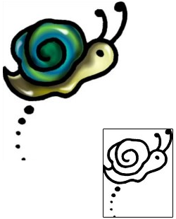 Snail Tattoo Specific Body Parts tattoo | AAF-05997