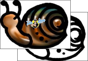 Animal Tattoo snail-tattoos-andrea-ale-aaf-06002