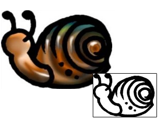 Snail Tattoo Specific Body Parts tattoo | AAF-06002