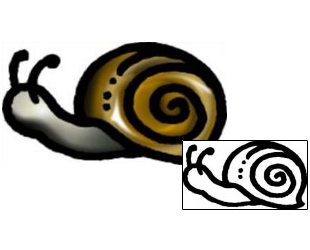 Snail Tattoo Specific Body Parts tattoo | AAF-06003