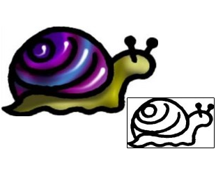 Snail Tattoo Specific Body Parts tattoo | AAF-06006