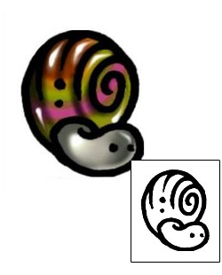 Snail Tattoo Specific Body Parts tattoo | AAF-06007