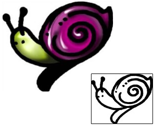 Snail Tattoo Specific Body Parts tattoo | AAF-06009