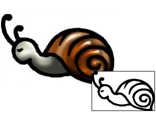 Snail Tattoo Specific Body Parts tattoo | AAF-06013