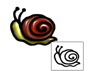 Snail Tattoo Specific Body Parts tattoo | AAF-06017