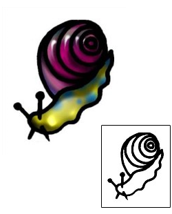 Snail Tattoo Specific Body Parts tattoo | AAF-06019