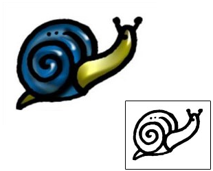 Snail Tattoo Specific Body Parts tattoo | AAF-06021