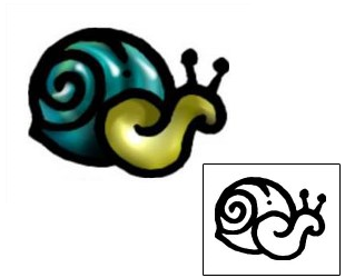 Snail Tattoo Specific Body Parts tattoo | AAF-06024