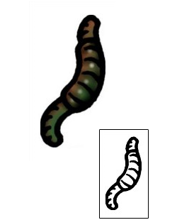 Worm Tattoo Specific Body Parts tattoo | AAF-06077