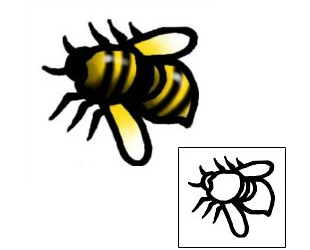 Bee Tattoo Specific Body Parts tattoo | AAF-06083