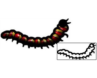 Worm Tattoo Specific Body Parts tattoo | AAF-06088