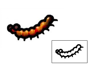 Worm Tattoo Specific Body Parts tattoo | AAF-06126