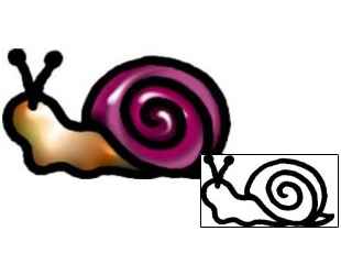 Snail Tattoo Specific Body Parts tattoo | AAF-06199