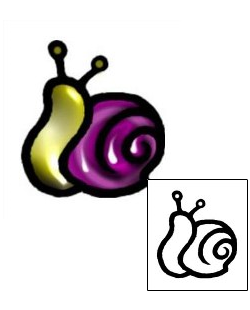 Snail Tattoo Specific Body Parts tattoo | AAF-06201