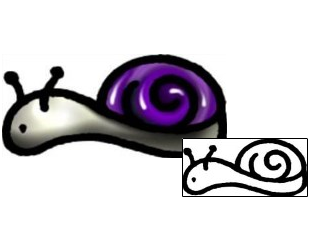 Snail Tattoo Specific Body Parts tattoo | AAF-06204