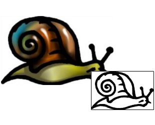 Snail Tattoo Specific Body Parts tattoo | AAF-06208