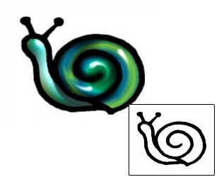 Snail Tattoo Specific Body Parts tattoo | AAF-06209