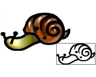 Snail Tattoo Specific Body Parts tattoo | AAF-06218