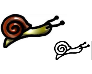 Snail Tattoo Specific Body Parts tattoo | AAF-06225