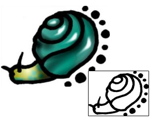 Snail Tattoo Specific Body Parts tattoo | AAF-06226