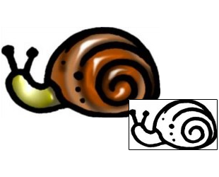 Snail Tattoo Specific Body Parts tattoo | AAF-06231