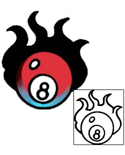 Eight Ball Tattoo Miscellaneous tattoo | AAF-06299