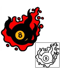 Eight Ball Tattoo Miscellaneous tattoo | AAF-06353