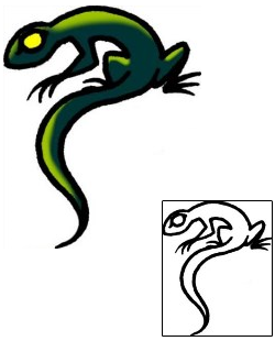 Reptiles & Amphibians Tattoo Specific Body Parts tattoo | AAF-06388