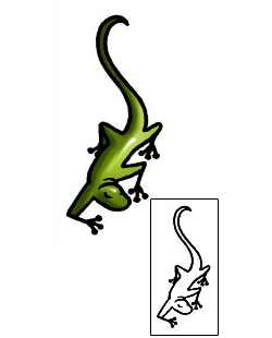 Gecko Tattoo Specific Body Parts tattoo | AAF-06391