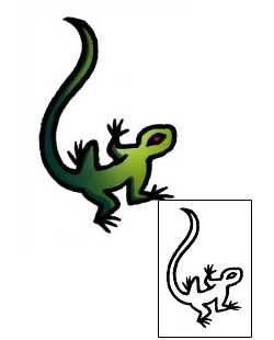 Lizard Tattoo Specific Body Parts tattoo | AAF-06403
