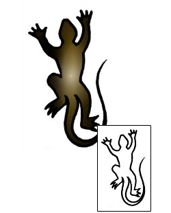 Gecko Tattoo Specific Body Parts tattoo | AAF-06421