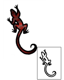 Gecko Tattoo Specific Body Parts tattoo | AAF-06453