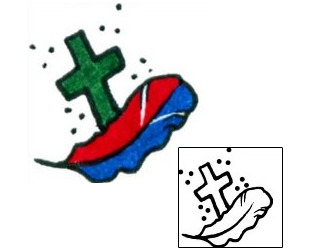 Cross Tattoo Religious & Spiritual tattoo | AAF-06774