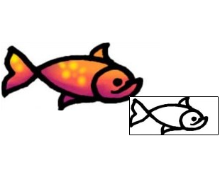 Fish Tattoo Marine Life tattoo | AAF-07026