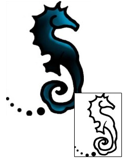 Seahorse Tattoo Specific Body Parts tattoo | AAF-07032