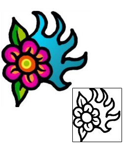 Flower Tattoo Specific Body Parts tattoo | AAF-07089