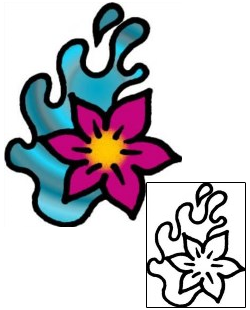 Flower Tattoo Specific Body Parts tattoo | AAF-07095